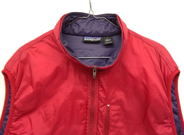 画像: 90'S PATAGONIA パフボールベスト プルオーバー 中綿入りベスト レッド/パープル USA製 (VINTAGE)