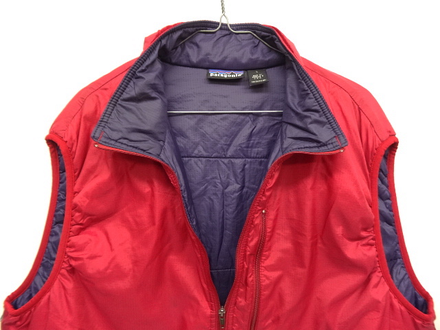 画像: 90'S PATAGONIA パフボールベスト プルオーバー 中綿入りベスト レッド/パープル USA製 (VINTAGE)