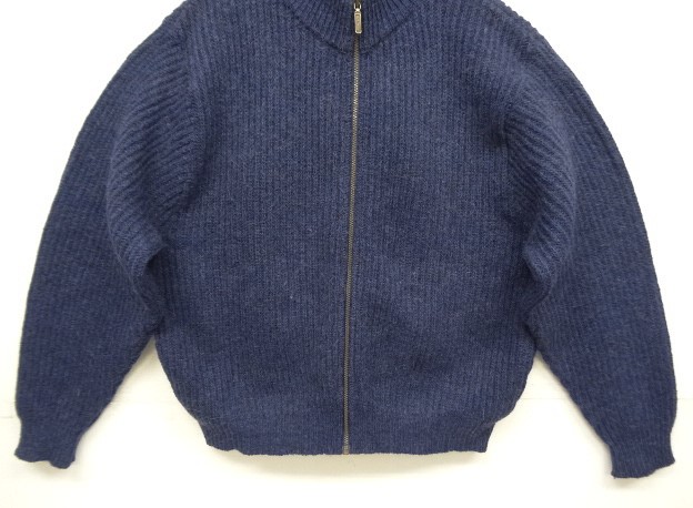 画像: 80'S LL Bean アルパカ混 ドライバーズニット インディゴ USA製 (VINTAGE)