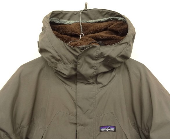 画像: 04'S PATAGONIA "INFURNO JACKET" 裏ボアフリース ナイロンジャケット セージグリーン ボアブラウン (VINTAGE)