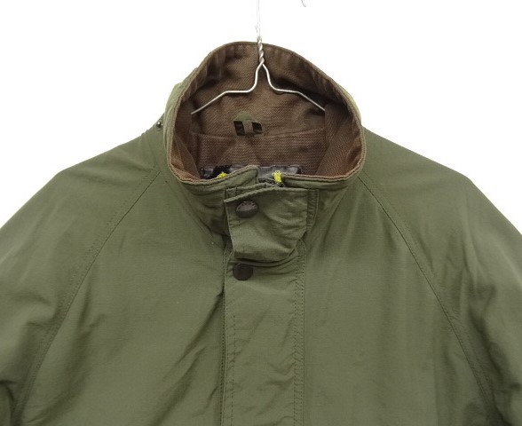 画像: 00'S BARBOUR 3クレスト 旧タグ "A900 ENDURANCE JACKET" ナイロンジャケット オリーブ イングランド製 (VINTAGE)