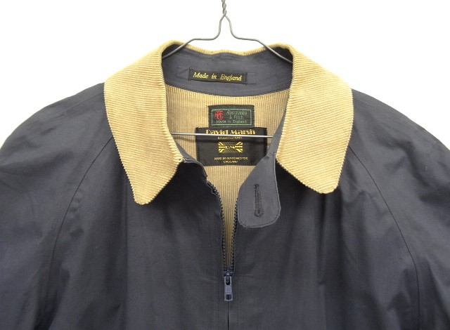 画像: 70'S ABERCROMBIE & FITCH x DAVID MARSH 黒タグ チンスト付き ゴム引き ドライビングジャケット イングランド製 (VINTAGE) 