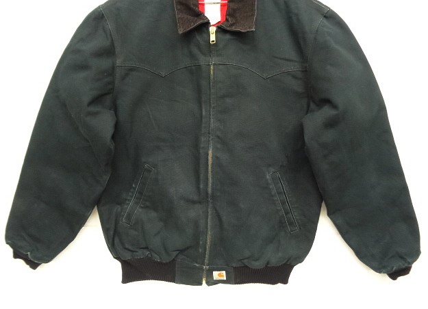 画像: 00'S CARHARTT "SANTAFE JACKET" 裏地キルティング ダックジャケット ブラック (VINTAGE)