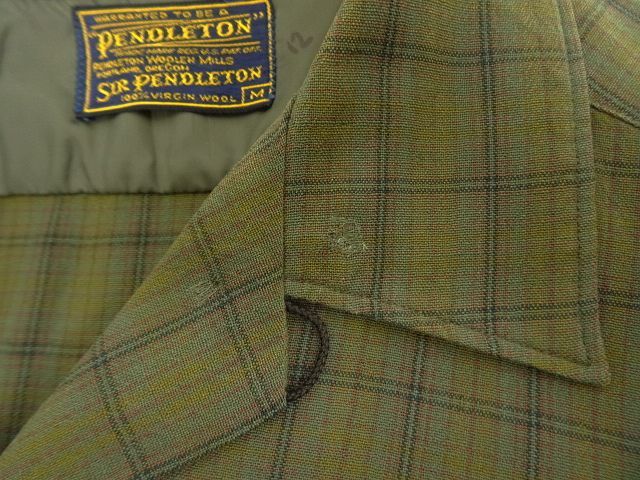 画像: 60'S PENDLETON "SIR PENDLETON" ウール 長袖 オープンカラーシャツ チェック柄 USA製 (VINTAGE)