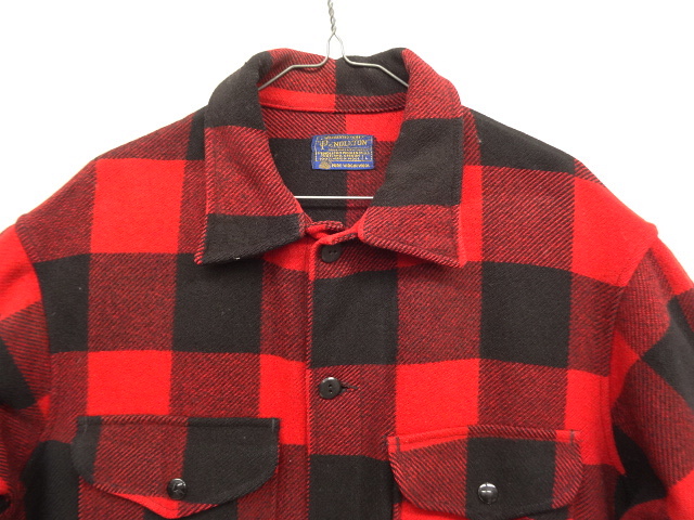 画像: 70'S PENDLETON ウール マッキーノジャケット チェック柄 USA製 (VINTAGE)