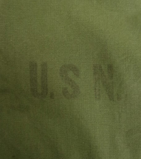 画像2: 40'S アメリカ軍 US NAVY "N-4" 裏地ウール ステンシル入り デッキジャケット CONMARコの字留めジップ (VINTAGE)
