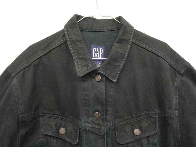 画像: 90'S GAP 旧タグ デニム ジャケット ブラック (VINTAGE)