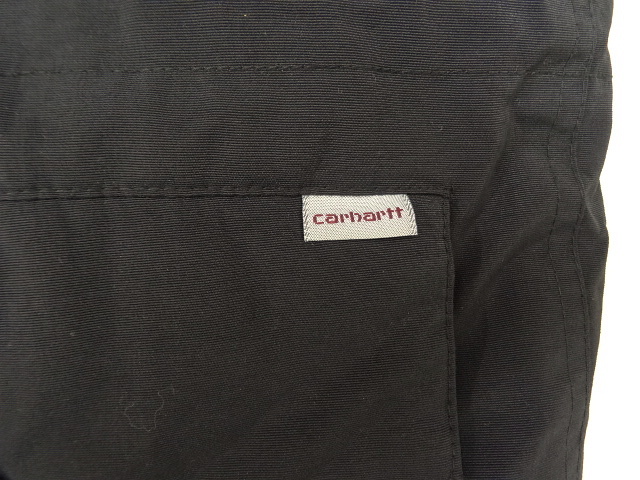 画像: 00'S CARHARTT ファー付きフード 中綿入り ナイロン N-3Bジャケット ブラック (VINTAGE)