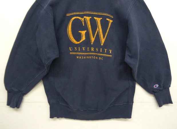 90s Champion 刺繍タグ REVERSE WEAVE スウェット サイズXL 水色