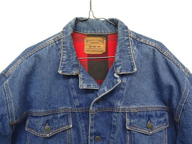 画像: 80'S GAP "WORK-FORCE" 旧タグ オープンカラー デニムジャケット (VINTAGE)