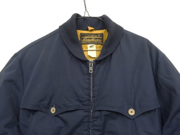 画像: 70'S EDDIE BAUER 黒タグ グースダウン ドリズラージャケット ダークネイビー (VINTAGE)