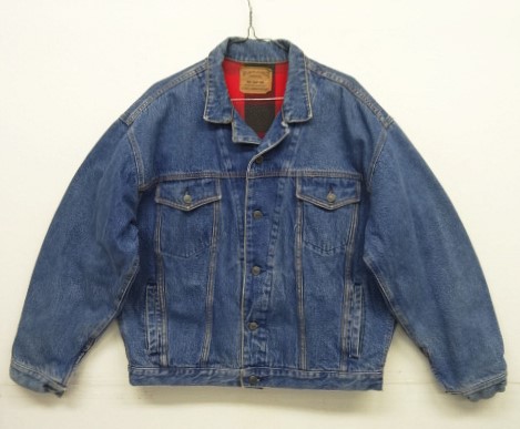 画像1: 80'S GAP "WORK-FORCE" 旧タグ オープンカラー デニムジャケット (VINTAGE)