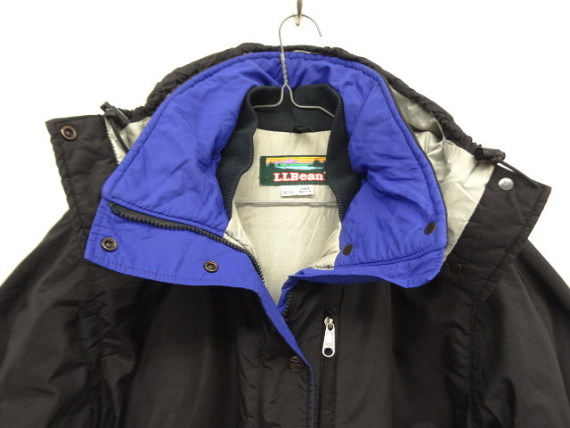 画像: 80'S LL Bean "PENOBSCOT PARKA" 中綿入り ナイロンパーカー ブラック USA製 (VINTAGE)