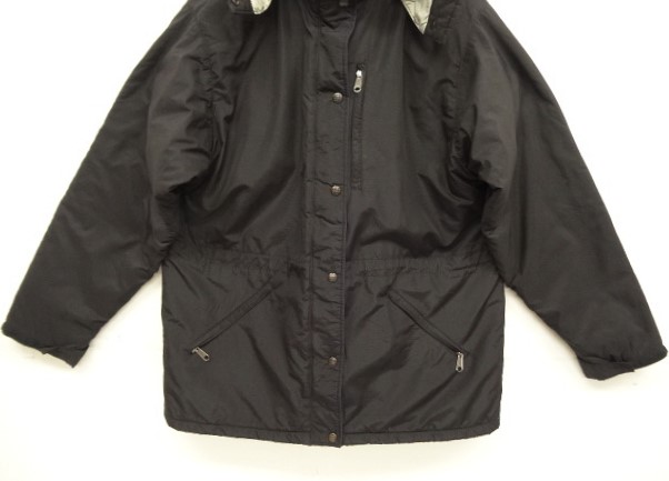 画像: 80'S LL Bean "PENOBSCOT PARKA" 中綿入り ナイロンパーカー ブラック USA製 (VINTAGE)