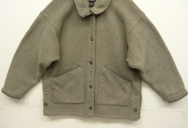 画像: 90'S PATAGONIA シンチラシャーリングコート グレーベージュ USA製 (VINTAGE)