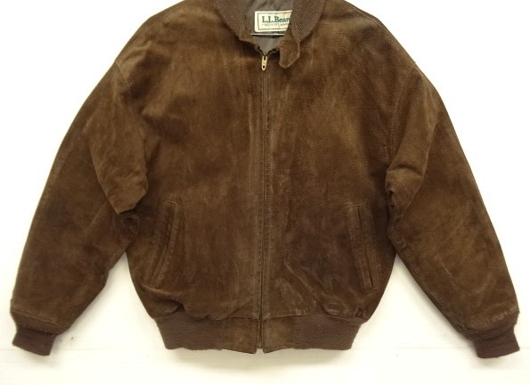 画像: 80'S LL Bean "背面プリーツ" チンスト付き レザー ドリズラージャケット ダークブラウン USA製 (VINTAGE)