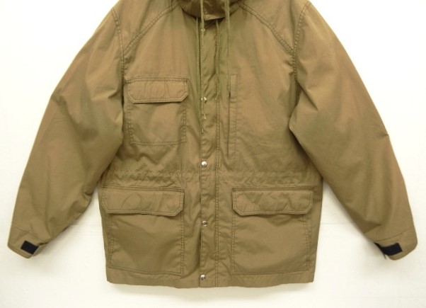 画像: 70'S BECAUSE IT'S THERE 背面プリーツ マウンテンパーカー ライトブラウン USA製 (VINTAGE)
