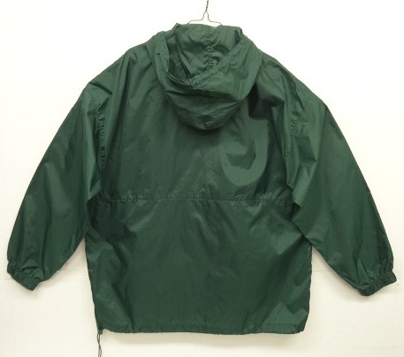 画像3: 90'S J.CREW SPORT 三角タグ ハーフジップ ナイロン アノラックパーカー ダークグリーン (VINTAGE)