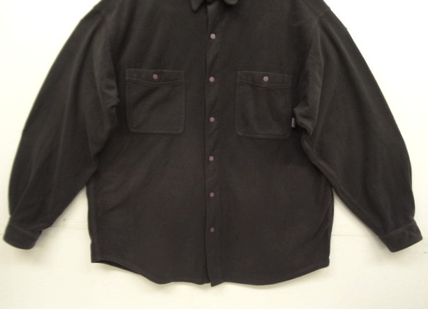 画像: 90'S PATAGONIA スナップボタン フリースシャツ ブラック USA製 (VINTAGE)