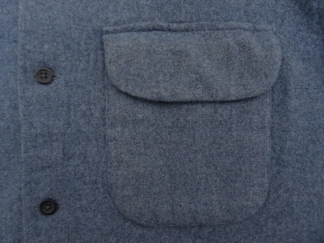 画像: 90'S PENDLETON "BOARD SHIRT" ウール オープンカラーシャツ ブルー メキシコ製 (VINTAGE)