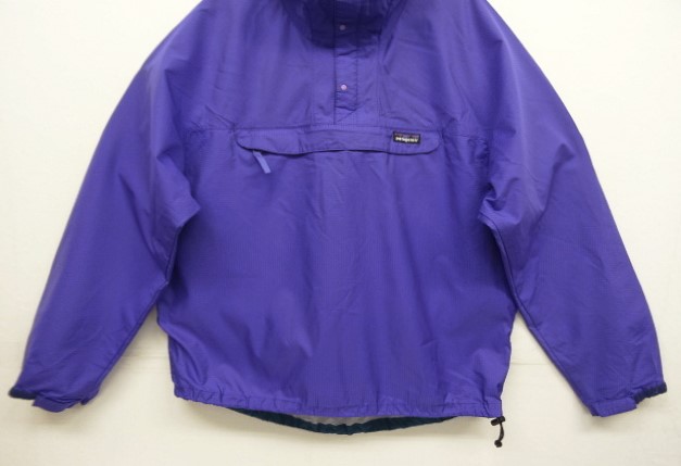 画像: 90'S PATAGONIA 雪無しタグ リップストップナイロン ハーフジップ アノラックジャケット パープル USA製 (VINTAGE)