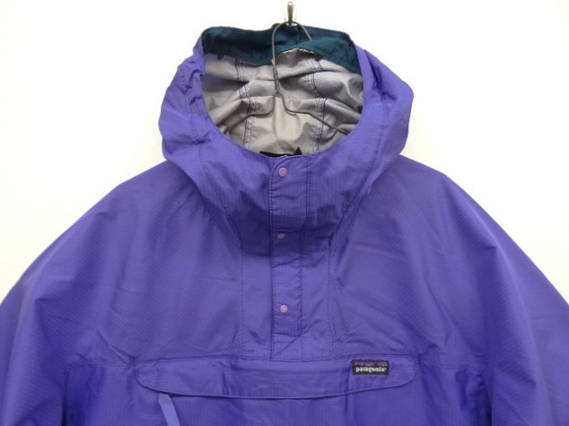 画像: 90'S PATAGONIA 雪無しタグ リップストップナイロン ハーフジップ アノラックジャケット パープル USA製 (VINTAGE)