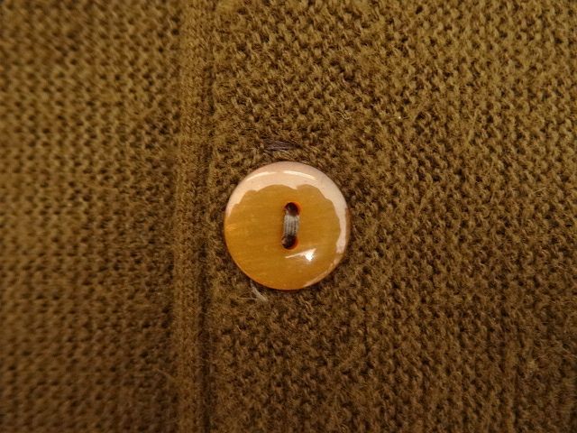 画像: 70'S MONTGOMERY WARD アクリル カーディガン ブラウン (VINTAGE)