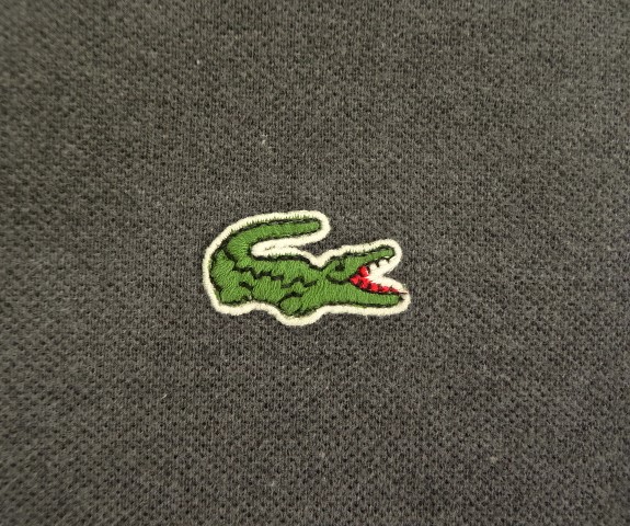 画像: 80'S CHEMISE LACOSTE 長袖 ポロシャツ チャコールヘザー フランス製 (VINTAGE)