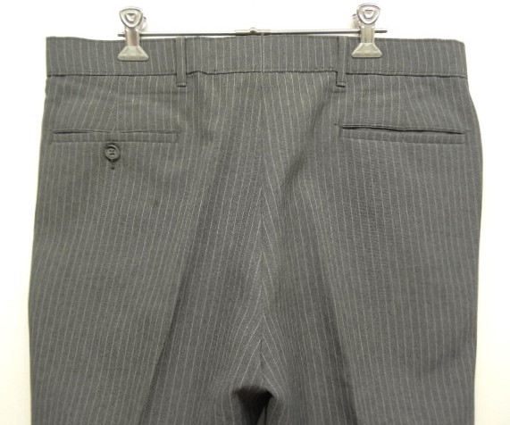 画像: 80'S LEVIS "ACTION SLACKS" スラックス チャコール/チョークストライプ TALONジップ (VINTAGE)