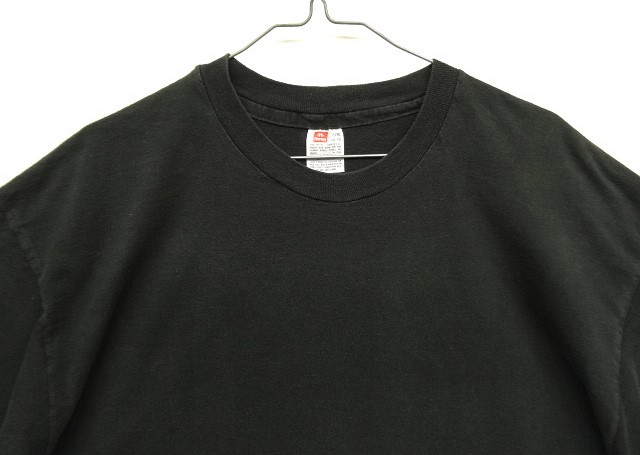 画像: 90'S HANES シングルステッチ 半袖 Tシャツ ブラック USA製 (VINTAGE)