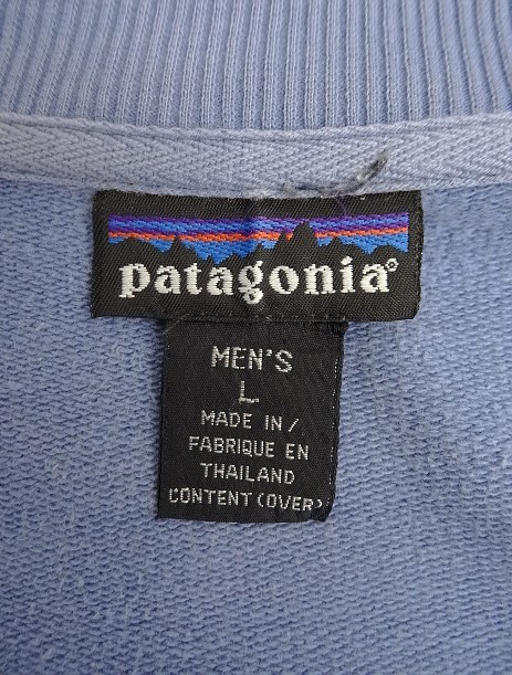 画像2: 90'S PATAGONIA 雪無しタグ ハーフジップ スウェットシャツ ブルー (VINTAGE)