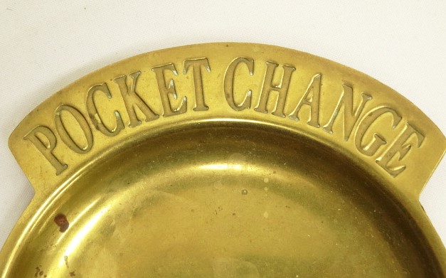 画像: ブラス製 POCKET CHANGE マネートレイ 小物入れ (VINTAGE)