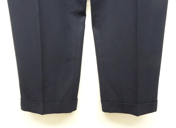 画像: RALPH LAUREN "PURPLE LABEL" ツープリーツ ウールパンツ ネイビー イタリア製 (USED)