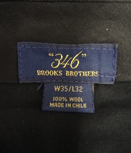画像2: BROOKS BROTHERS ツープリーツ ウールパンツ スラックス チャコール (VINTAGE)