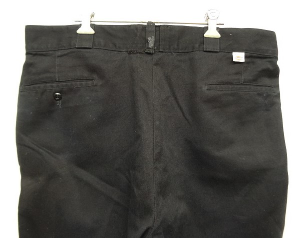 画像: 80'S DICKIES 874 チビタグ ワークパンツ ブラック W36L30 USA製 (VINTAGE)