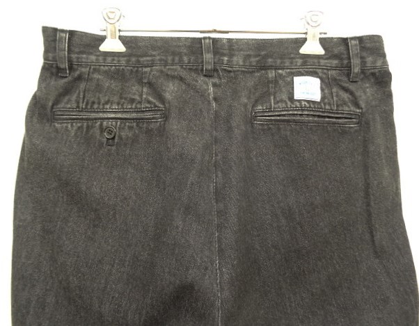 画像: WOODBLOCK "2TUCK BLACK DENIM TROUSER" BLACK (NEW)