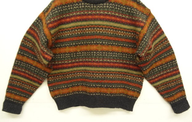 90s L.L.BEAN フェアアイル ウール セーター スコットランド製