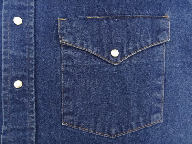 画像: 80'S CARHARTT 三角タグ デニム ウエスタンシャツ インディゴ (VINTAGE)