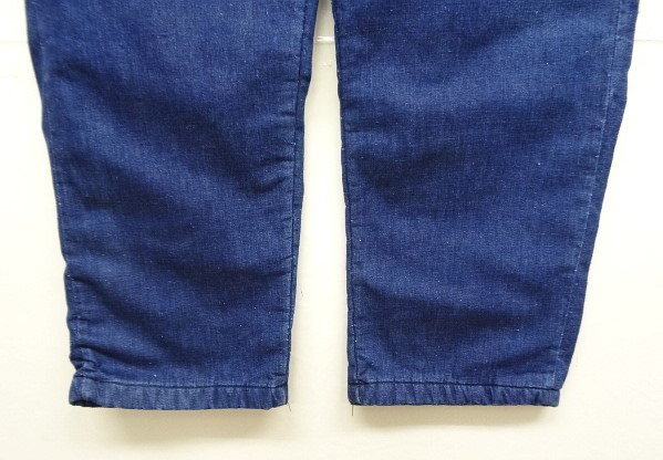 画像: 70'S MONTGOMERY WARD トップスナップボタン 裏地付き デニム ペインターパンツ インディゴ 42TALONジップ (VINTAGE)