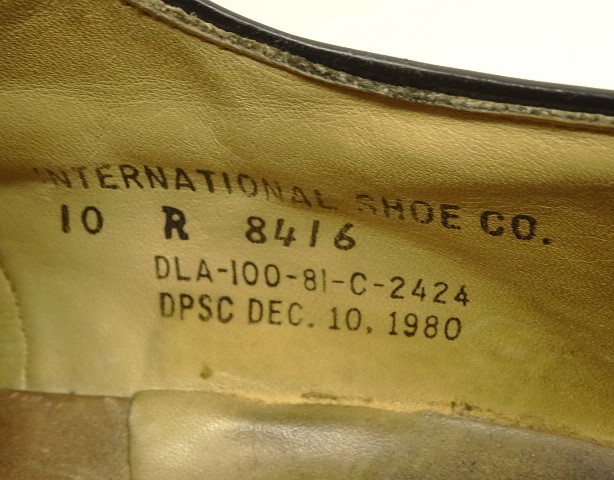 画像: 80'S アメリカ軍 US NAVY "INTERNATIONAL SHOE CO製" ラバーソール サービスシューズ (VINTAGE)