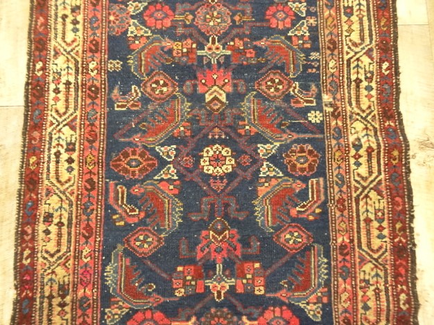 画像: オールド ウール トライバルラグ 175cm x 93cm (ANTIQUE)