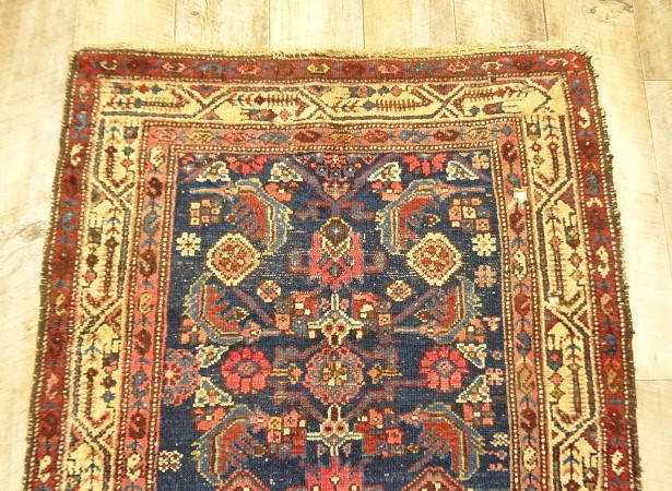 画像: オールド ウール トライバルラグ 175cm x 93cm (ANTIQUE)