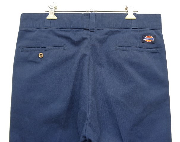 画像: 90'S DICKIES ツープリーツ ワークパンツ ネイビー W34L30 USA製 (VINTAGE)