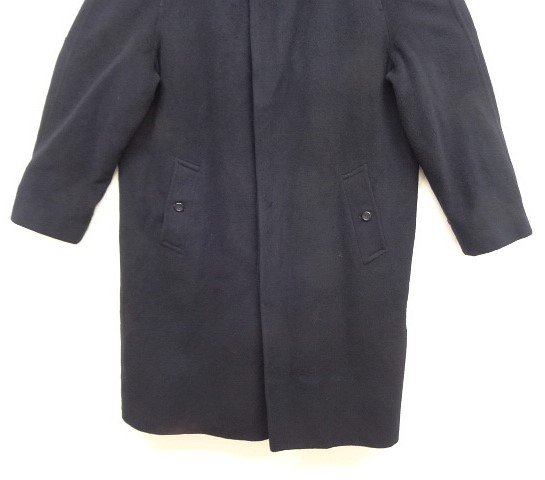 画像: 80'S BURBERRYS ウール/カシミア バルマカーンコート ネイビー イングランド製 (VINTAGE)
