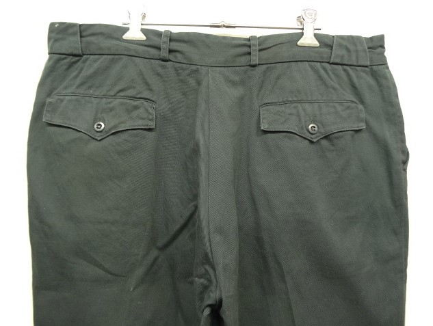 画像: 70'S CHAMPION 錦標 コットン100% ワークパンツ アルミジップ ダークグリーン (VINTAGE)