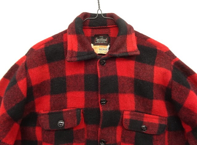 画像: 60'S SPORTLAND ”HUMPHREY WOOL" 猫目ボタン ショート丈 ウールジャケット カナダ製 (VINTAGE)