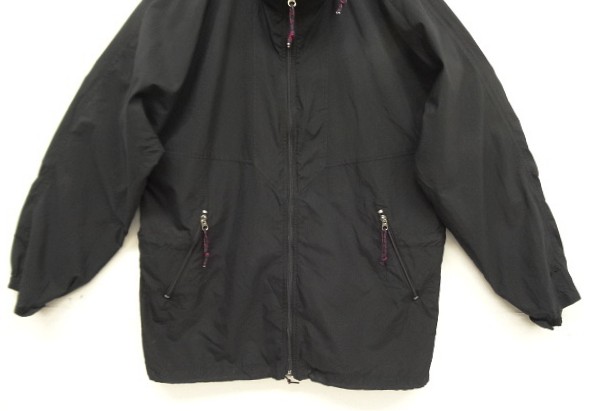 画像: 90'S EMS (EASTERN MOUNTAIN SPORTS) 三角タグ フード付き ナイロンジャケット ブラック (VINTAGE)