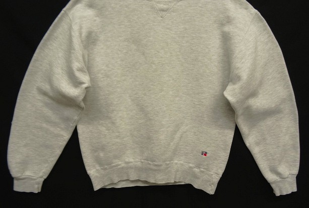 画像: 80'S LL Bean by RUSSELL ATHLETIC 前Vガゼット スウェットシャツ アッシュグレーヘザー USA製 (VINTAGE)