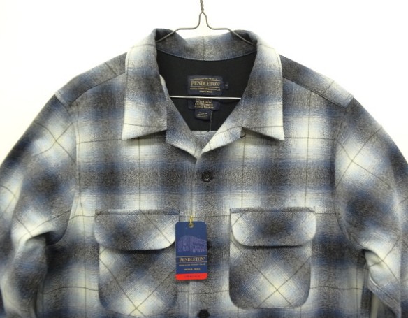 画像: 00'S PENDLETON "BOARD SHIRT" ウール オープンカラーシャツ オンブレチェック (DEADSTOCK)