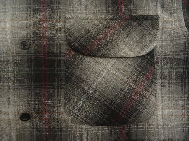 画像: 90'S PENDLETON "BOARD SHIRT" ウール オープンカラーシャツ オンブレチェック (VINTAGE)